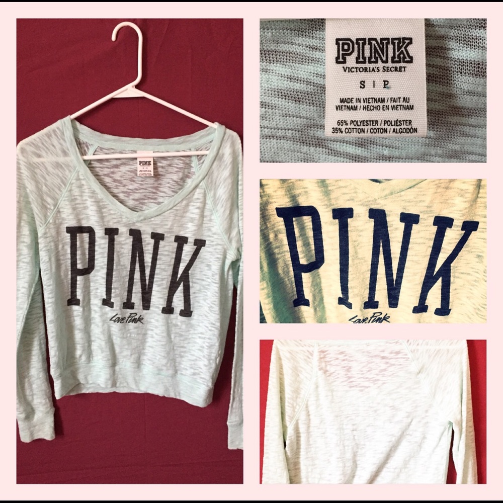 A pink blue long sleeve shirt 20$